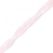 Top Facett Glasschliffperlen Würfel 2x2mm Light pink-pearl shine coating